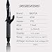Baiyea Hair Straightener Professional Flat Iron Curling Wand 2 In 1 Anti-Static Ceramic Technology Straightens Curls Dual Voltage Adjustable Temp LCD Display for All Hair Type