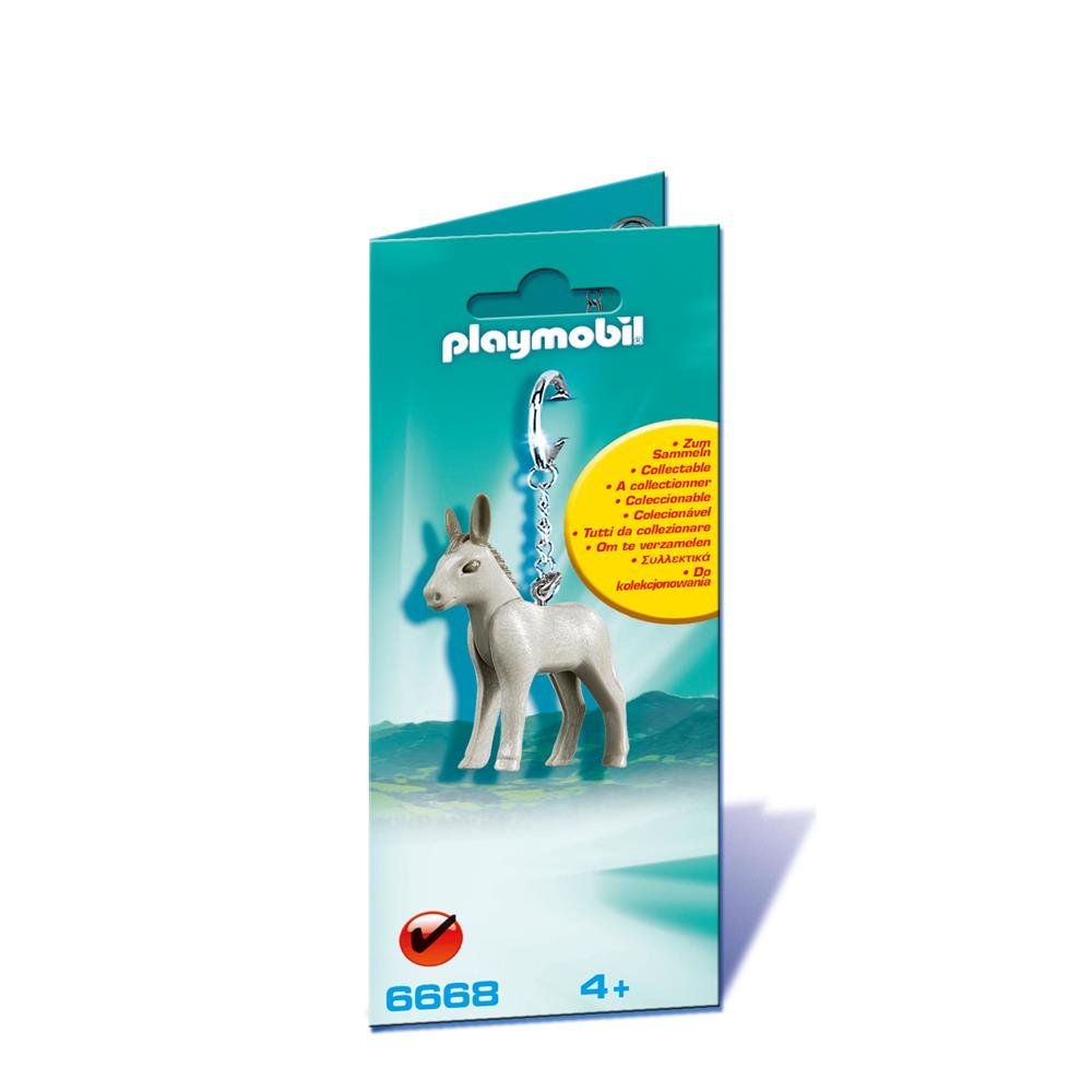 Playmobil 6668 Collectable Baby Donkey Keyring, Fun Imaginative Role-Play, PlaySets Suitable for Children Ages 4+