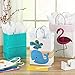 Hallmark Paper Gift Bags Assortment for Kids Birthdays or Baby Showers, Flamingos, Whales, Giraffes (Pack of 8, 4 Medium and Large)