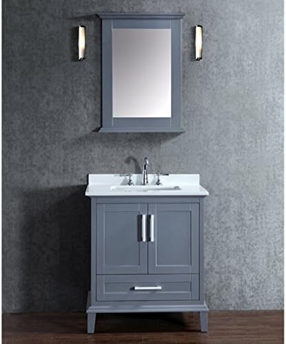 2-Pc Nantucket Single Sink Vanity Set in Whale Gray Finish
