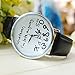 SMTSMT Hot Women's Leather Late Anyway Letter Watches_Black