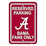 Official National Collegiate Athletic Association Fan Shop Authentic NCAA Parking Sign (Alabama Crimson Tide)