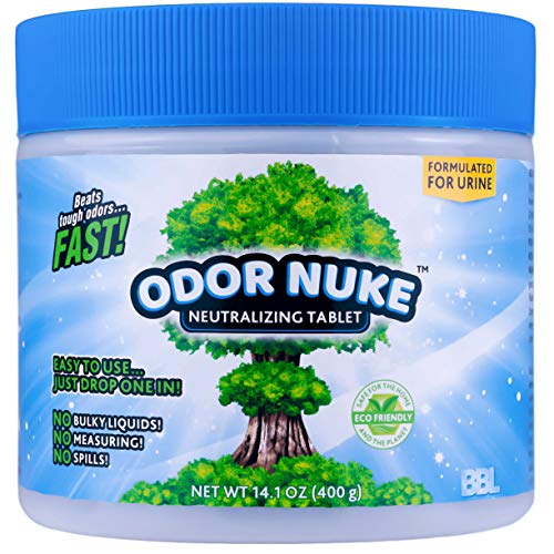 ODOR NUKE Neutralisierungstabletten für menschliche Urin, zum Abtöten von Uringeruch in Camping-Toiletten, tragbare Urinale für Männer, Nachttischkomm