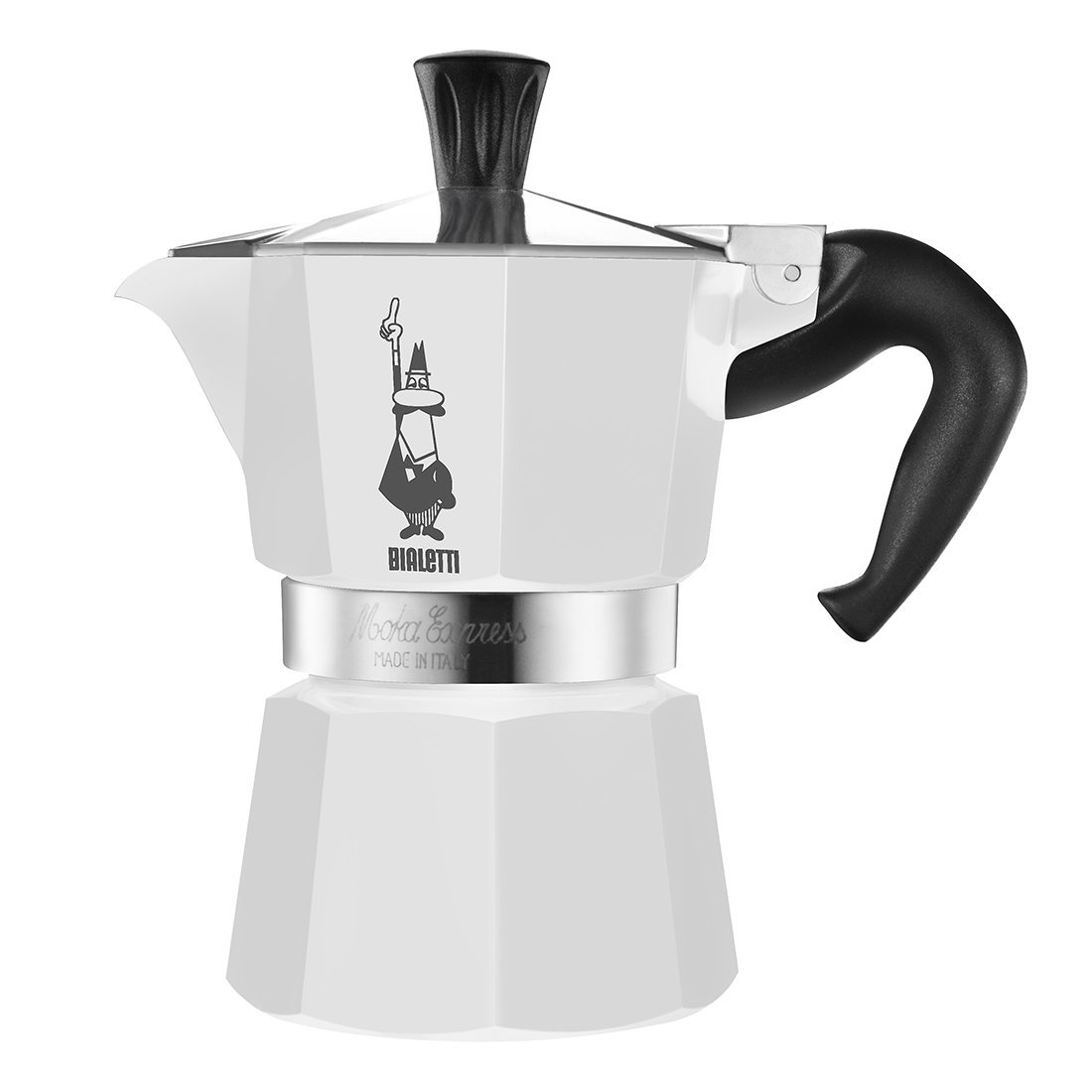 Moka Express WHITE 6Cup [ Italian Import ] Stovetop