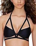 Youzee Women Sexy Cut-Out Bra Crop Bustier Bralette Corset Tops Tank Top Blouse
