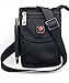 Ranboo Small Crossbody Purse Messenger Bag Belt Pouch Cell Phone Holster with Belt Clip Belt Loop Shoulder Strap Fit for iPhone 16 Plus 15 Pro Max 14 Pro Max Samsung Galaxy S25 Edge S24 Ultra (Black)