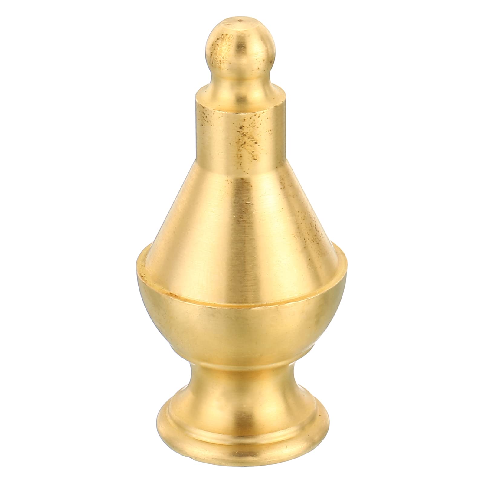 PATIKIL M10 Thread Lamp Finial Cap Knob, Brass Lamp Shade Harp Top Screw Caps Decoration Light Fixture for Table Lamps Floor Lamps 24.5x52mm