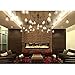 Fuloon Vintage Edison Multiple Ajustable DIY Ceiling Spider Lamp Light Pendant Lighting Chandelier Modern Chic Industrial Dining with Remote Control (10 Head Cable 180cm/70.9inch Each)