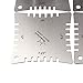 ammoon 4pcs Stainless Steel Guitar Notched Radius Gauge Fingerboard Fretboard Measuring Tool Set