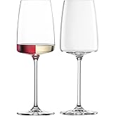 ZWIESEL GLAS Sensa White Wine Glass (Set of 6), Wine Glasses for Red and White Wine, Dishwasher-Safe Machine-Made Tritan Crystal Glasses, Made in Germany (12.3 Ounce)
