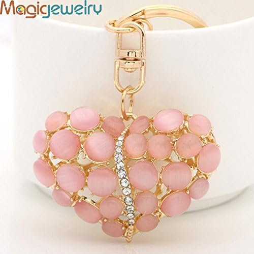 Diamond Perfume Bling Beauty Novelty Rhinestone Hollow Heart Keychain Keyring Fashion Zinc Alloy Key Chain Holder For Women Gift Purse Bag Charms Jewelry