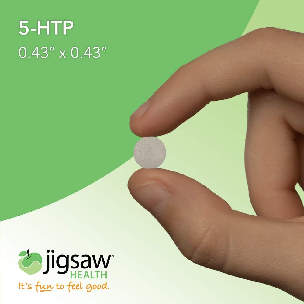 Jigsaw Health - 5-HTP Slow Release - Helps Improve Mood, Emotional Balance, and Sleep Quality utilizing only The purest Form of 5-HTP - 100mg Capsules - 120 Count: Health & Personal Care
