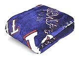 MLB Texas Rangers Royal Plush Throw, 50 by 60-Inch