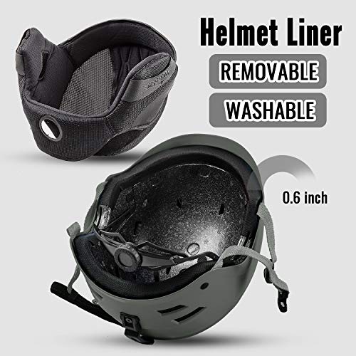 TurboSke Ski Helmet, Snowboard Helmet, Snow Sports Helmet for Men Women