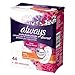Always Discreet Incontinence Liners for Women, Very Light Absorbency, Long Length, 44 Count