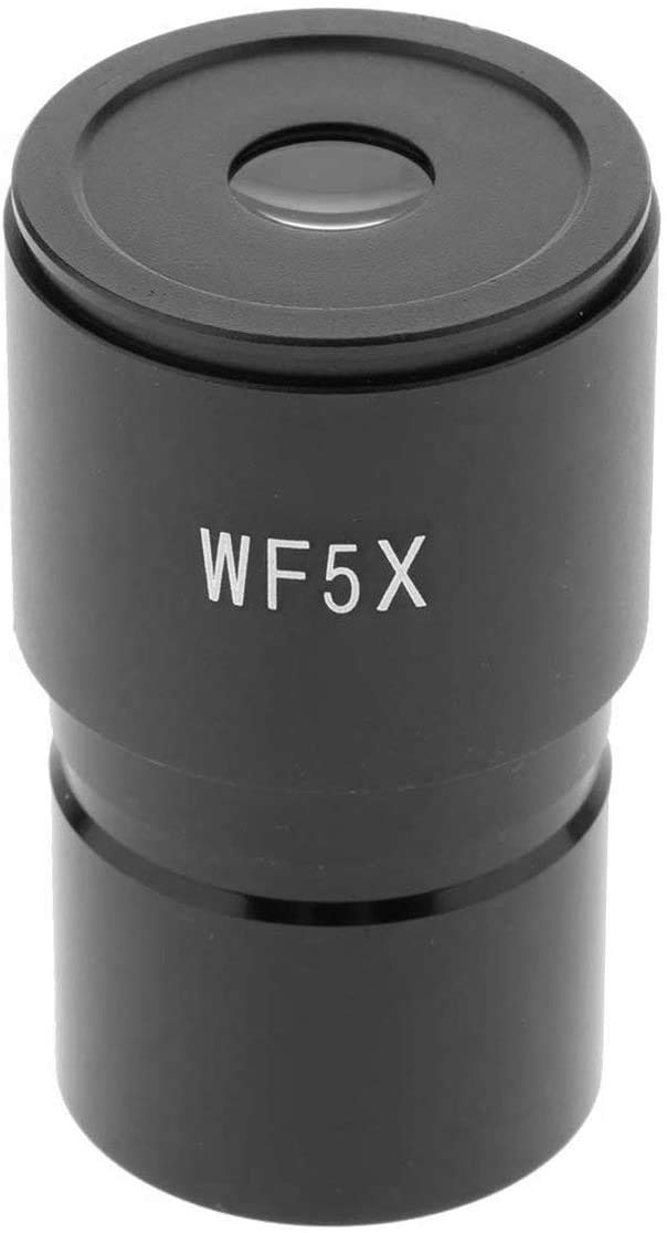 POFET WF5X Microscope Wide Angle Eyepiece Interface 23.2mm Biological Microscope Large field - Black