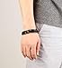 LOLIAS Wrap Leather Bracelet for Men Stainless Steel Magnetic-Clasp Braided Multi-Layer Bangle Cuff Bracelets