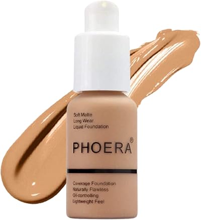 Glamza PHOERA Foundation Concealer Full Coverage Matte 105 Sand UK