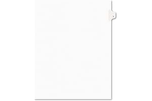 Avery(R) Side Tab Legal Index Exhibit Dividers, Tab Title 3 8 1/2in. x 11in., Pack of 25