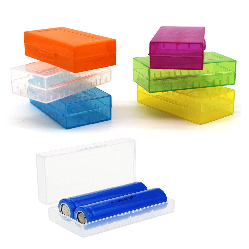 DELSEN 6 Pcs Battery Protective Box for 18650/CR123A/16340 Battery