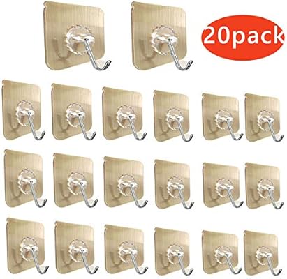 Amazon yomaxer 粘着フック 壁掛けフック 強力 フック 両面テープ 壁 傷つけない はがせる 貼り付け跡なし 1 回転 防水 防湿 耐荷重kg ハンガー 壁掛け時計 枚セット ゴールド フック オンライン通販