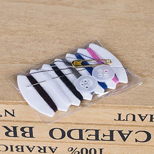 Onwon 50 Sets Travel Sewing Kits with Needles, Threads, Button, Pin - 6 Colors Thread Repair Kit for Hotel Amenities Necessities