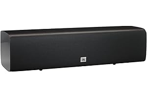 JBL Studio 665C, Dark Wood - High-Performance Center Channel Loudspeaker with Four 5.25” PolyPlas Cone Woofer & 2414H-1 Compr