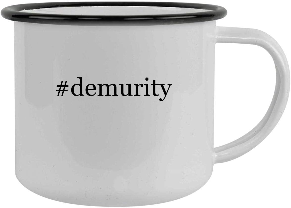 #demurity - 12oz Hashtag Camping Mug Stainless Steel, Black