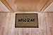 Paw Print Welcome Coir Doormat by Castle Mats, Size 18 x 30 inches, Non-Slip, Durable, Made Using Odor-Free Natural Fibers