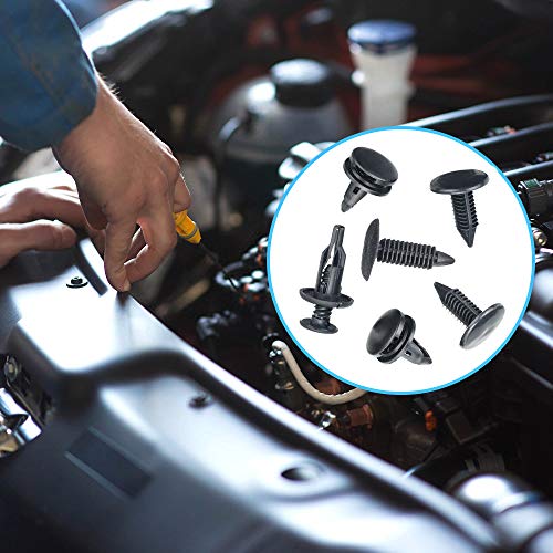 Leanking Car Retainer Clips Plastic Fasteners Kit Auto Push Pin Rivets Set -Door Trim Panel Clips for BMW,Toyota, Honda, Benz, Nissan, Subaru, Mazda Etc 512PCS (520 pcs) - Thumbnail 6