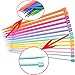 Knitting Needles Plastic Straight Single Pointed Knitting Needles 4.0mm 5.0mm 6.0mm 7.0mm 8.0mm 9.0mm 10.0mm for Beginers mit durabe knitting bag