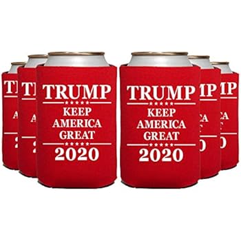 ELEPHIELD Trump 2020 Keep America Great Can Cooler, 24 Pc, RED