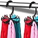 Tinksky Tie Rack Belt Hanger Scarf Holder Hook for Closet Organizers, 360 Degree Rotating 20 Hooks, 3 Pack (Black)