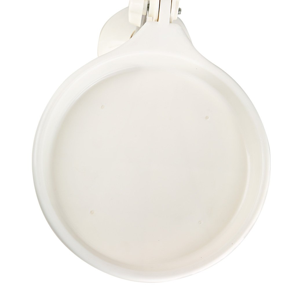 BAOYOUNI Single Tray Part Accessories with Screw and Chuck for 29.4mm Diameter Steel Pipe Plant Stands, Ivory