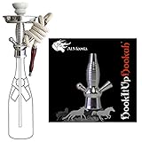 HookItUpHookah Universal Bottle Hookah Stem Kit By Al Moonla - Silver