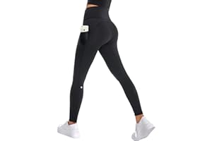 GymCope Leggings for Women with Tummy Control, 3 Pockets Yoga Pants, Non-See-Through Fabric for Yoga, Running, Gym