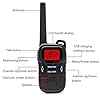 UOKOO-Walkie-Talkies-22-Channel-FRSGMRS-for-indoor-and-outdoor-1-Pair-Model-R9-Black