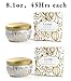 LA JOLIE MUSE Soy Candles Vanilla Coconut Scented 2 Pack, 100% Natural Vegan Wax Travel Tins, Gift Candles