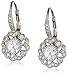 Sterling Silver Round Cubic Zirconia Dangle Earrings (1/2 cttw)