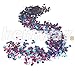 Hemway Harlequin Mix with Rose Gold Mix Glitter Chunky Multi Purpose Dust Powder Arts & Crafts Wine Glass Decoration Weddings Flowers Cosmetic Face Eye Body Nails Skin Hair Festival 10g