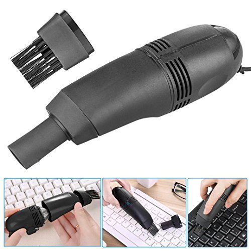 image for YJYDADA Mini Computer Vacuum USB Keyboard Cleaner PC Laptop Brush Dust