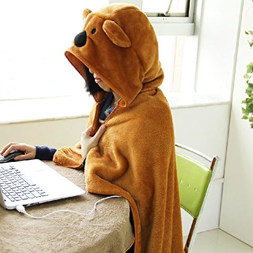 12v/24v Plush Far Infrared Warm USB Heating Shawl USB Car Seat Cushion (grey)