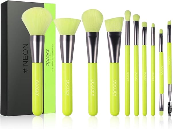Amazon Docolor ドゥカラー メイクブラシセット10本 最高級のタクロンを使用 メイクアップブラシ 通販