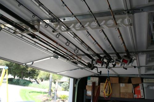 ceiling fishing rod holder