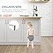 MPS 11 [Upgraded] Child Safety Cabinet Latches Locks, 10 Packs, Easy to Install, No Tools or Drilling Needed, Invisible Design, with Buckles and Screws-White, 2.8