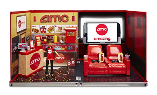 Miworld deluxe environment set with doll-amc movie thea…