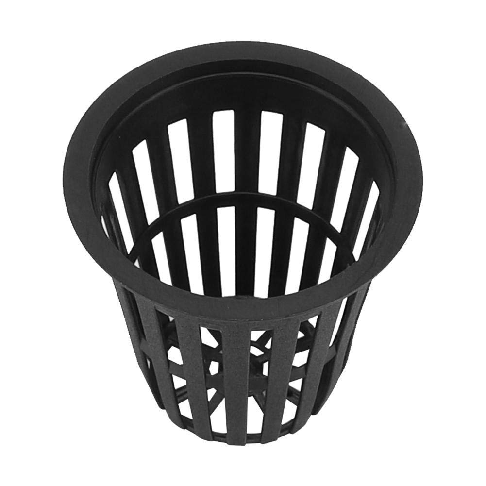Fdit 10 Pcs Garden Slotted Mesh Net Cups Garden Net Cups Nursery Pots Heavy Duty Wide Lip Round Bucket Basket for Hydroponics(1#)