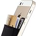 Sinjimoru Credit Card Wallet, Stick-On Wallet functioning as Wallet case, Credit Card Case on iPhones and Androids. Sinji Pouch Basic 3, Black.