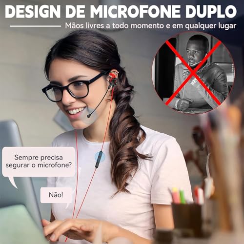 Fones de Ouvido com Fio Microfone Para Jogos, Fone com Fio para jogos, Compatíveis com PC, PS4, PS5, Xbox One, Fones Estéreos com Graves Destacáveis, Cancelamento de Ruído, com Microfone (negro)