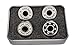 Yellow Jacket Premium Fidget Spinner Replacement Bearings, 1 Ceramic Spin Bearings, 3 Steel White Lightning Counterweight Bearings